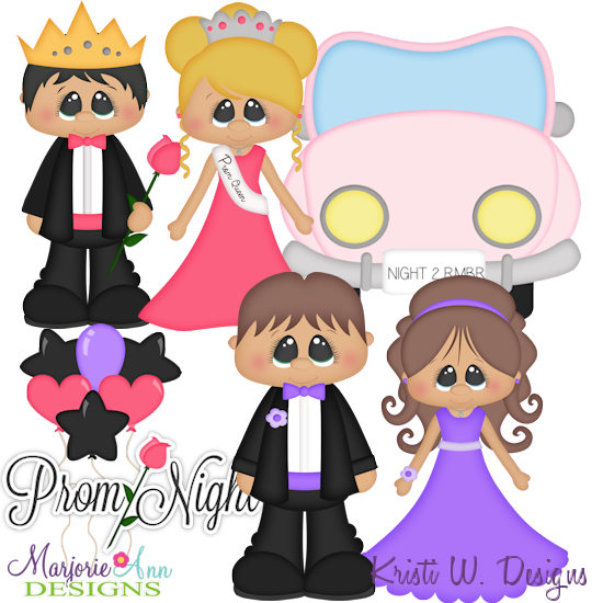 Prom Night SVG Cutting Files Includes Clipart - Click Image to Close